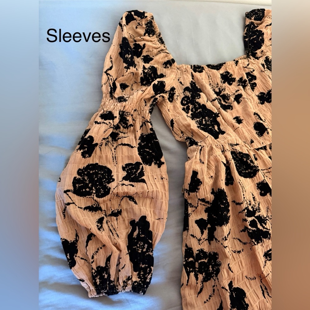 Elegant Black Floral Dress